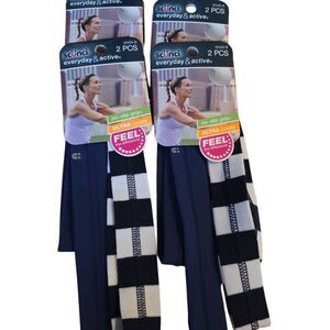 Everyday & Active No-Slip Grip Socks - Black and White